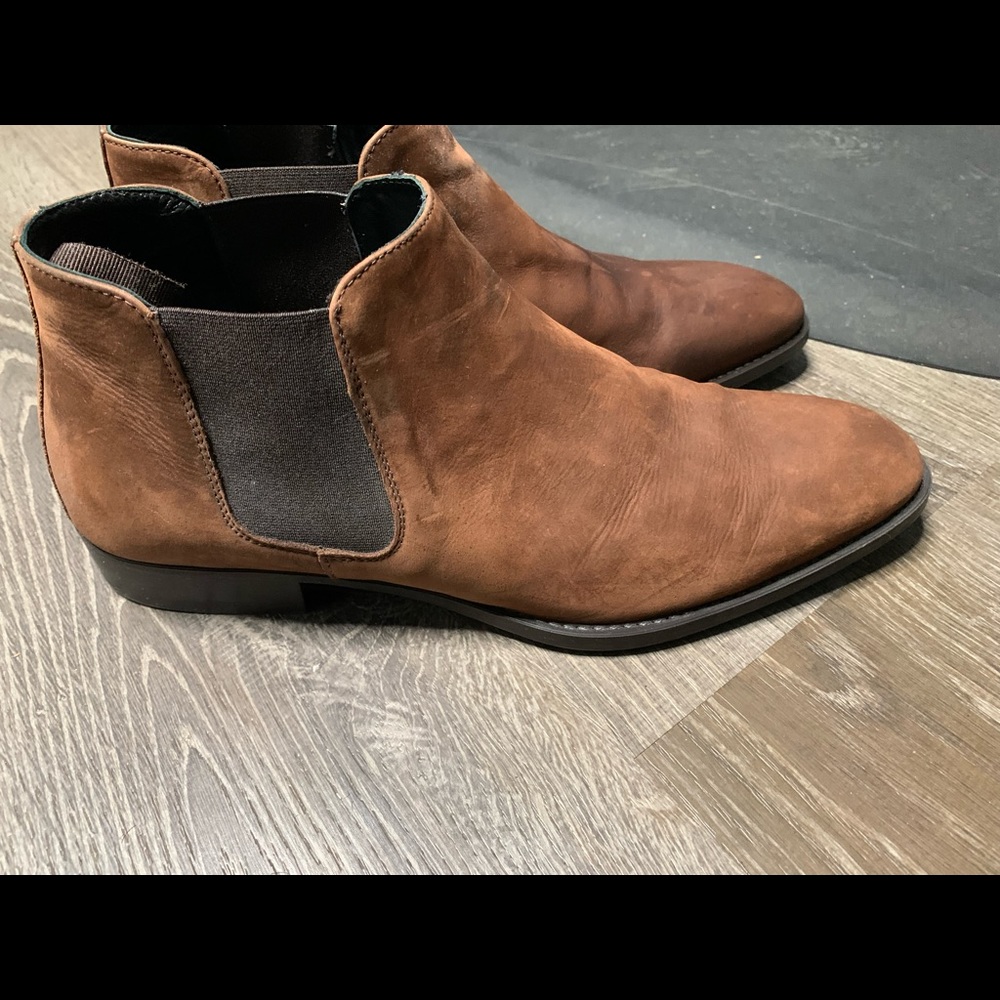 Zara Brown Suede Boots size 10